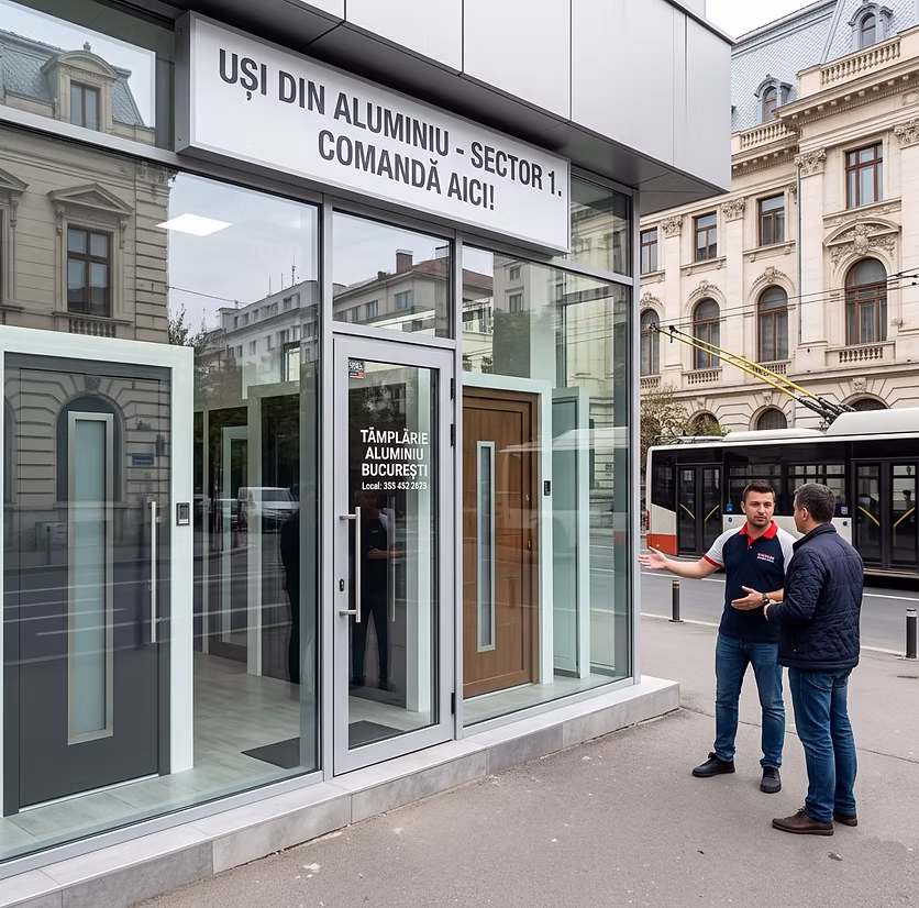 Unde pot comanda uși din aluminiu în Sector 1 București? Ghid complet 2026